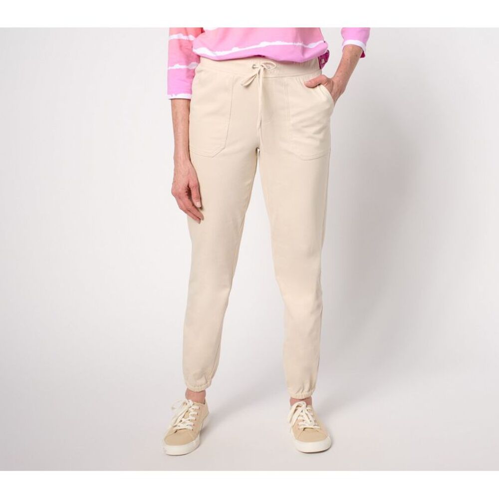 Gloria Vanderbilt Women's Petite Pants PM Denim & Co. Comfy Knit White A636652